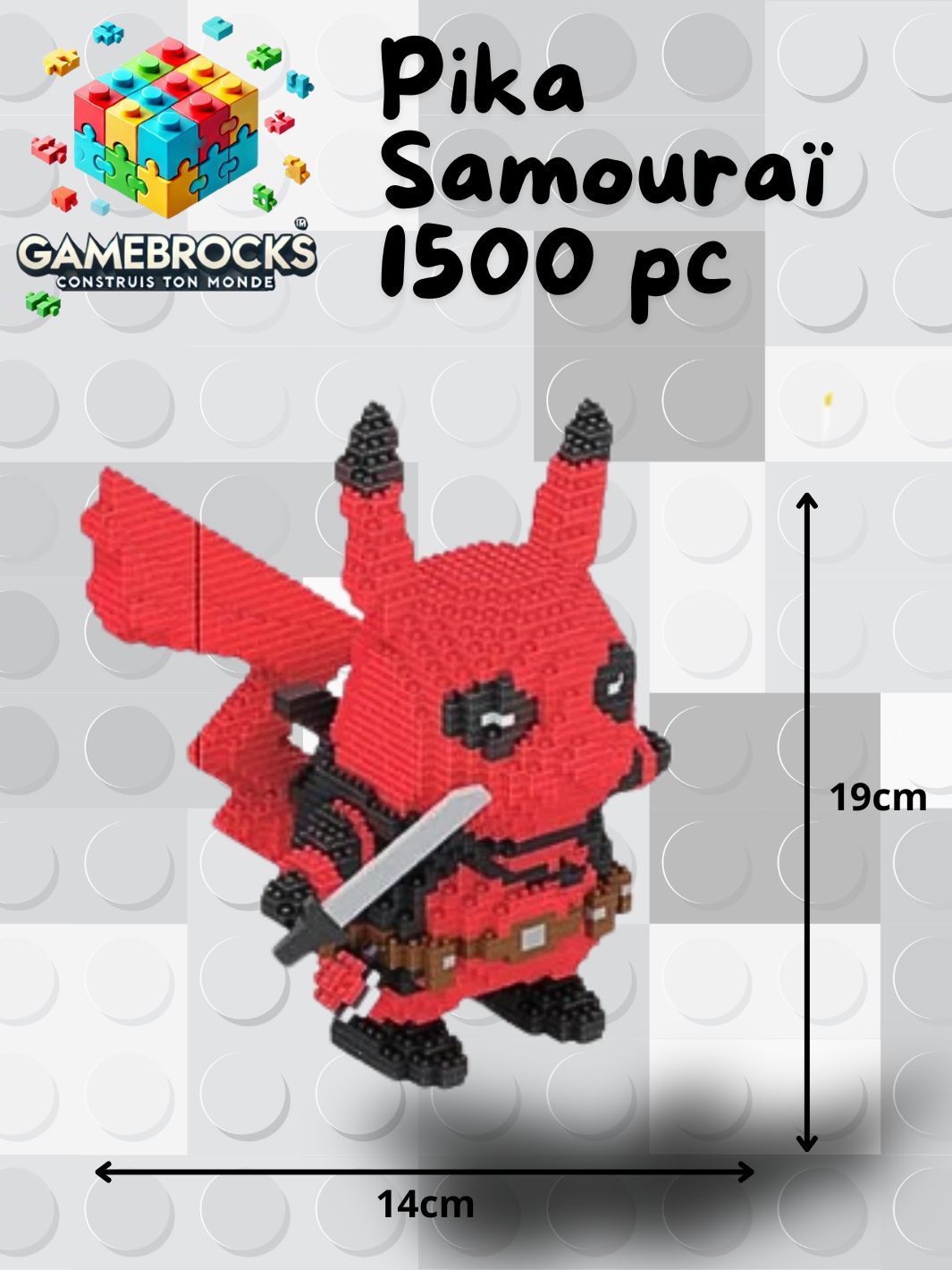 Jeu de construction Pika Samouraï