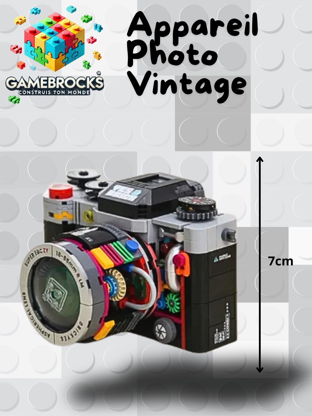 Jeu de construction Appareil Photo Vintage