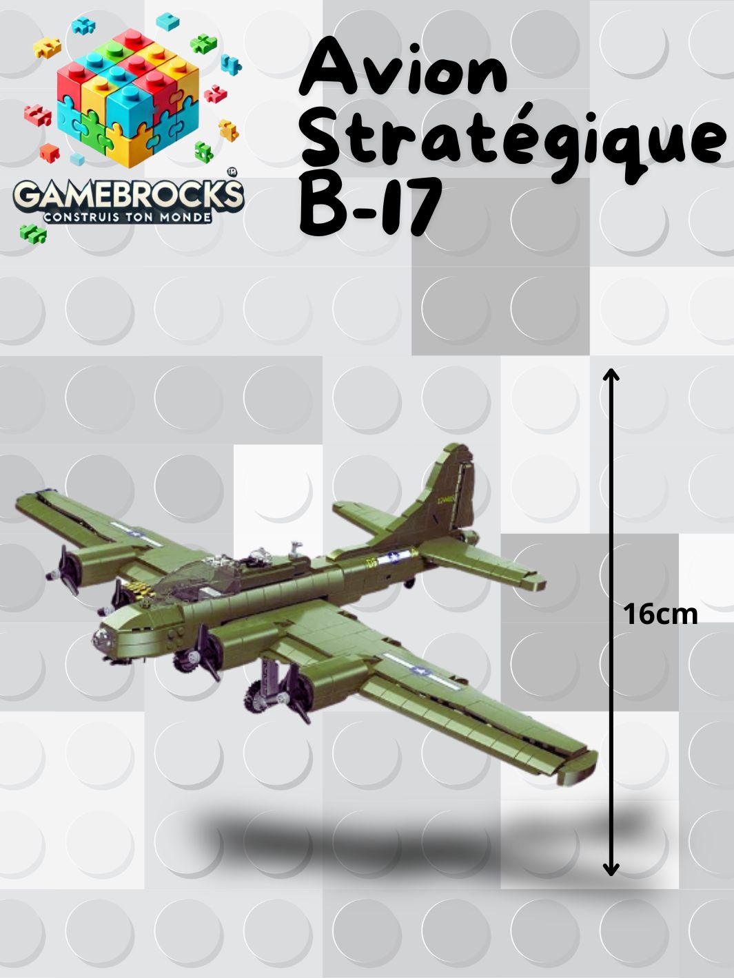 Jeu de construction Avion Militaire B-17