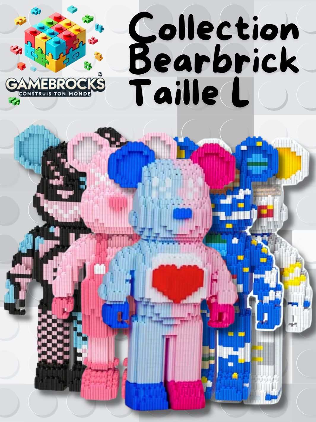 Jeu de construction Collection Bearbricks Taille L