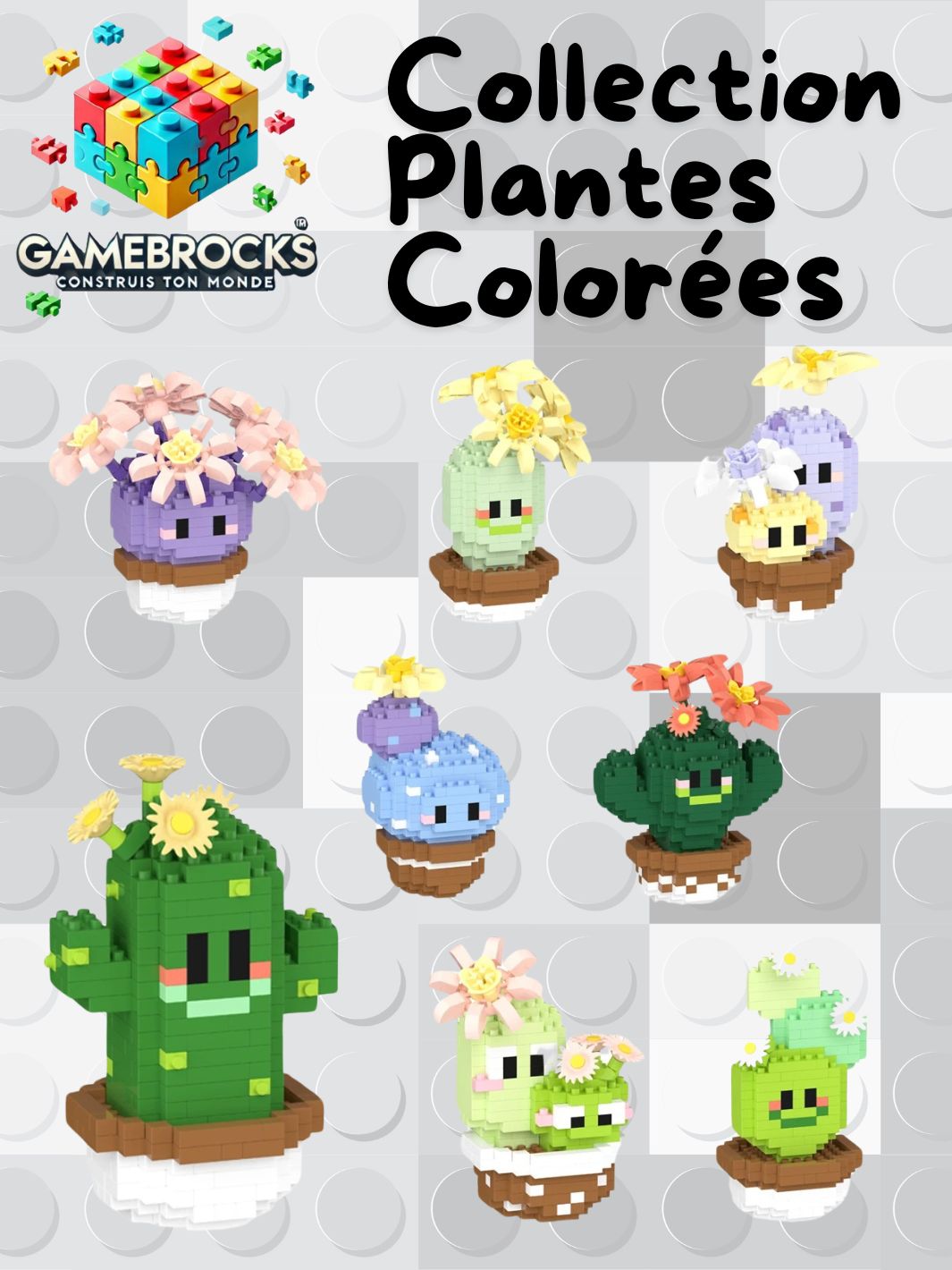 Jeu de construction Collection Plantes Colorées