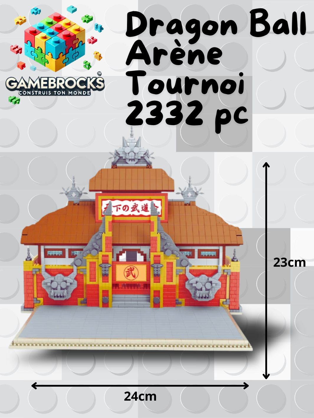 Jeu de construction Dragon ball Arène du tournoi des arts martiaux
