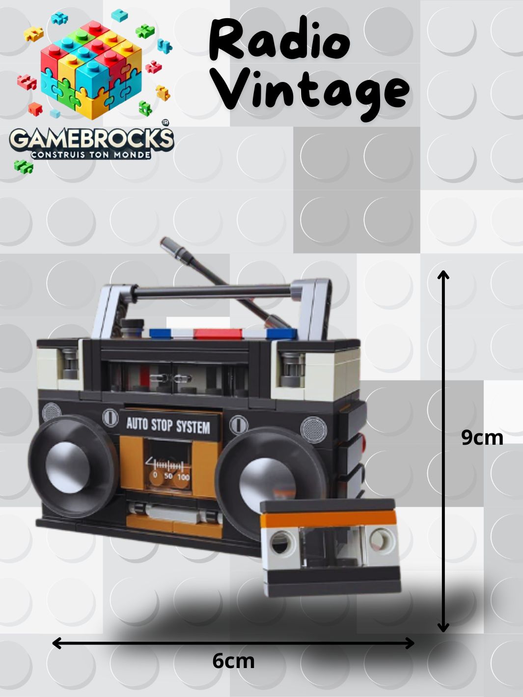 Jeu de construction Radio Vintage